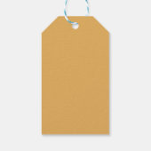 Tropical Monstera Yellow | Hochzeit Vielen Dank fü Geschenkanhänger (Rückseite)