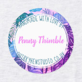 Tropical Monsterle Jungle Palm Muster Etiketten (Design 1)