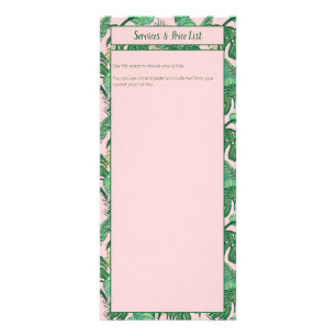 Tropical Monsterle Jungle Palm Musterrackkarte Werbekarte