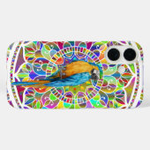 Tropical Mosaic – Blue & Gold Macaw Mandala Case-Mate iPhone Hülle (Rückseite (Horizontal))