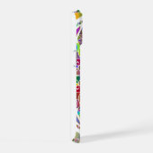 Tropical Mosaic – Blue & Gold Macaw Mandala iPhone 15 Hülle (Rechte Seite)