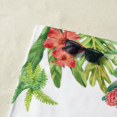 Tropical Mr. & Mrs. Personalisiert Strandtuch (Beispiel)