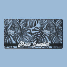 Tropical Name Blue Gray Monstera Blätter