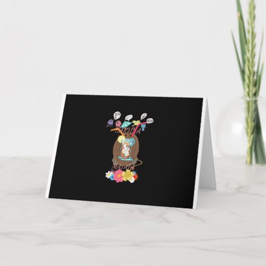 Tropical Nature's Bounty" Kokospalmen Feiertagskarte (Vorderseite)