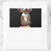 Tropical Nature's Bounty" Kokospalmen Rechteckiger Aufkleber (Tasche)