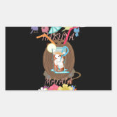 Tropical Nature's Bounty" Kokospalmen Rechteckiger Aufkleber (Vorderseite)