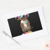 Tropical Nature's Bounty" Kokospalmen Rechteckiger Aufkleber (Umschlag)