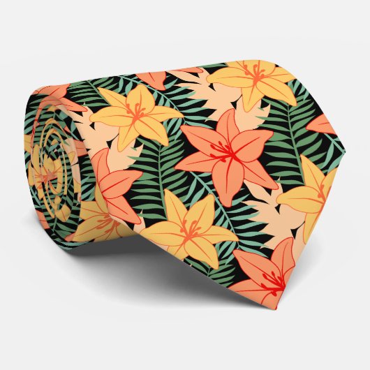 Tropical Neck Tie Krawatte (Gerollt)