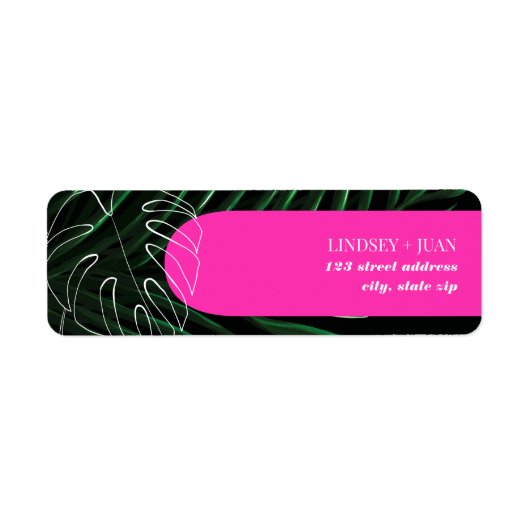 Tropical Neon Arch Palm Leaf Wedding (Vorne)