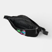 Tropical Neon Flamingo Bauchtasche (Offen)