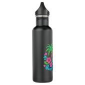 Tropical Neon Flamingo Edelstahlflasche (Links)