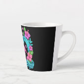 Tropical Neon Flamingo Milchtasse (Rechts)
