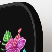 Tropical Neon Flamingo Pickleball Schläger (Linke Seite)