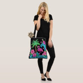 Tropical Neon Flamingo Tasche (Am Model)