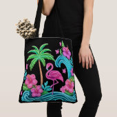 Tropical Neon Flamingo Tasche (Von Nahem)