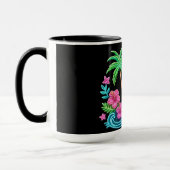 Tropical Neon Flamingo Tasse (Links)
