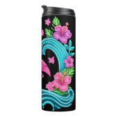 Tropical Neon Flamingo Thermosbecher (Nach rechts gedreht)