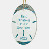 Tropical New Zuhause Etablierte Weihnachten Keramik Ornament (Links)