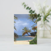 Tropical North Shore Beach, Oahu, Hawaii Postkarte (Stehend Vorderseite)