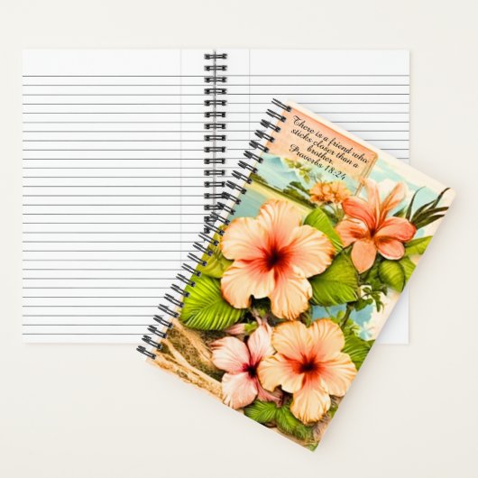 Tropical Notebook Proverbs 18:24 Notizblock (Innen)