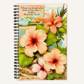 Tropical Notebook Proverbs 18:24 Notizblock (Vorderseite)