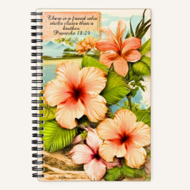 Tropical Notebook Sprüche 18:24 Notizblock