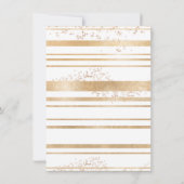 Tropical Oasis Palm Leaf Gold Brautparty Einladung (Rückseite)