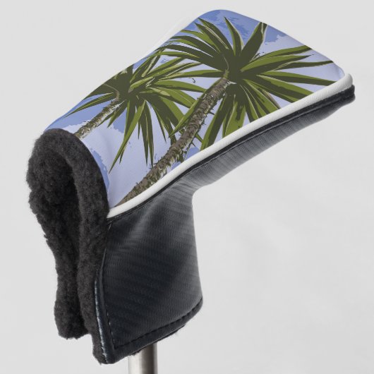 Tropical Oasis  Palm Trees Golf Headcover (3/4 Vorderseite)