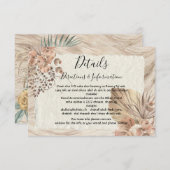 Tropical Oasis Palm Wedding Details und Infokarte RSVP Karte (Vorne/Hinten)