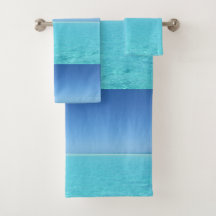 Tropical Ocean Blue Beach Badezimmer
