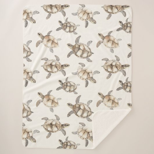 Tropical Ocean Sea Turtles Sherpadecke (Vorderseite)