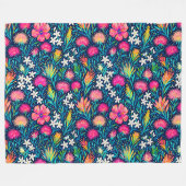 tropical ohia lehua and plumeria fleecedecke (Vorderseite (Horizontal))