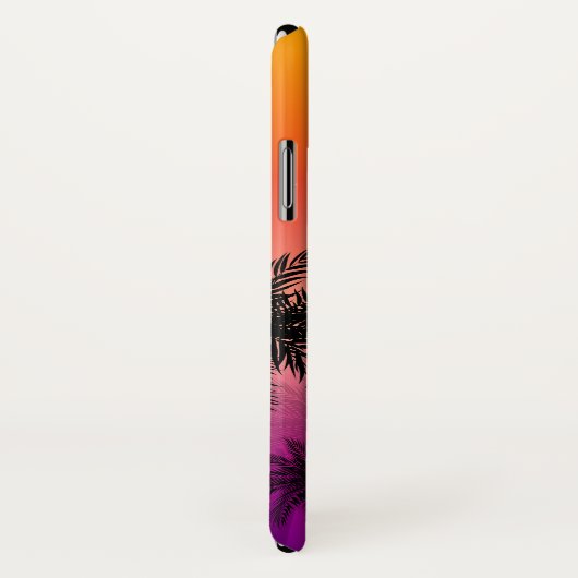 Tropical Ombre Beach Summer Night Individuelle Nam Case-Mate iPhone Hülle (Hinten/Rechts)