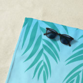 Tropical Ombre Beach Summer Vibes Monogram Strandtuch (Beispiel)