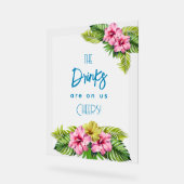 Tropical Open Bar Acrylic Sign Acrylschild (Winkel)