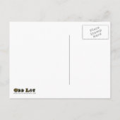 Tropical Orange Beach Ziel Save the Date Ankündigungspostkarte (Rückseite)