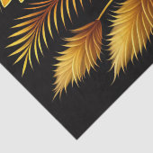 Tropical Orange Floral Artwork Seidenpapier (Detail)