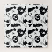 Tropical Orange Gray: Vintages Muster Puzzle (Horizontal)