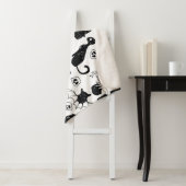 Tropical Orange Gray: Vintages Muster Sherpadecke (Beispiel)