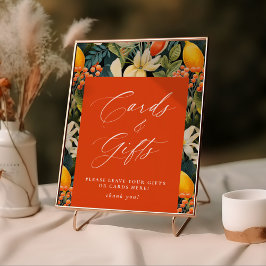 Tropical Orange Paradise Cards & Geschenke Poster