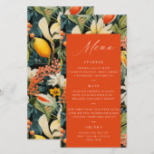 Tropical Orange Paradise Menu (Vorne/Hinten)