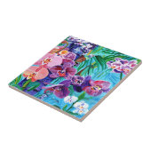 Tropical Orchid Garden aus Kauai Hawaii Fliese (Seite)