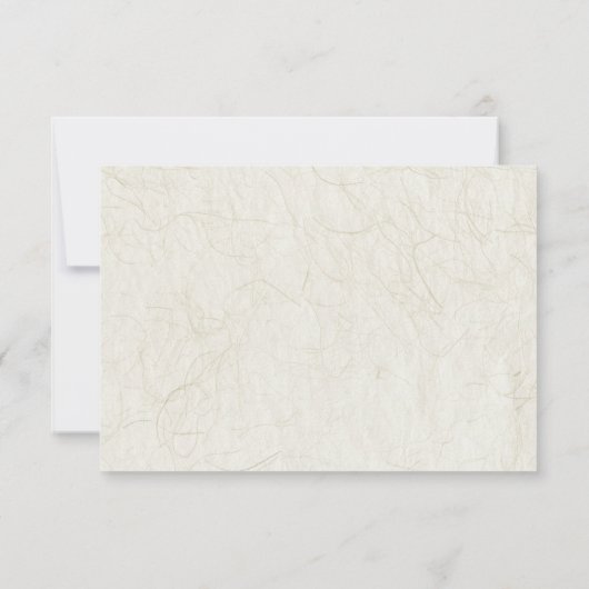 Tropical Orchid Hawaiian Island Wedding Invitation RSVP Karte (Rückseite)