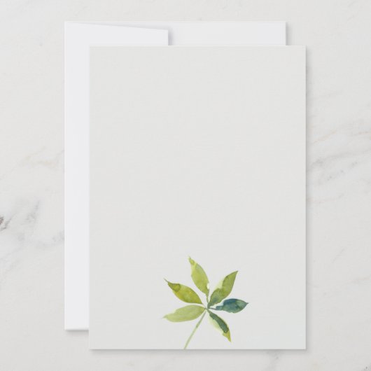 Tropical Orchid Palm Fauna Paare Dusche laden Dankeskarte (Rückseite)