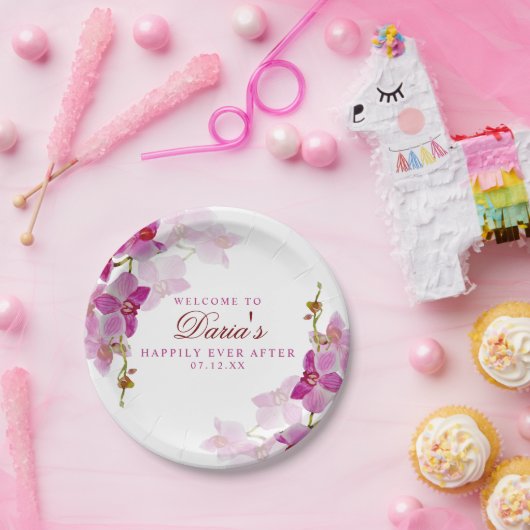 Tropical Orchid Pappteller (Party)