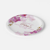 Tropical Orchid Pappteller (Schrägansicht)