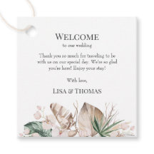 Tropical Orchid Wedding Willkommenstempel