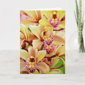 Tropical Orchids Scripture Card Psalm 34:15 Karte (Vorderseite)