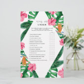 Tropical - Over oder under Brautparty (Stehend Vorderseite)