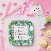 Tropical Palm Bachelorette Summer Party Pappteller (Party)